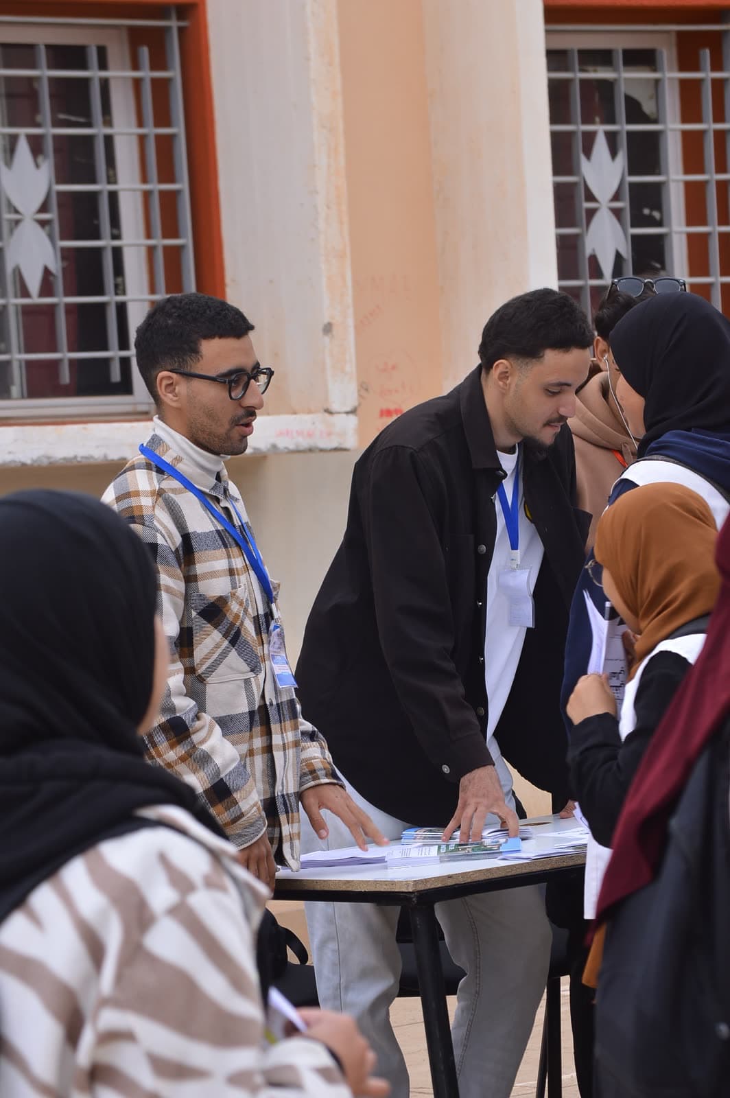 Stand du forum d'orientation au Lycée Al Mokhtar Soussi
