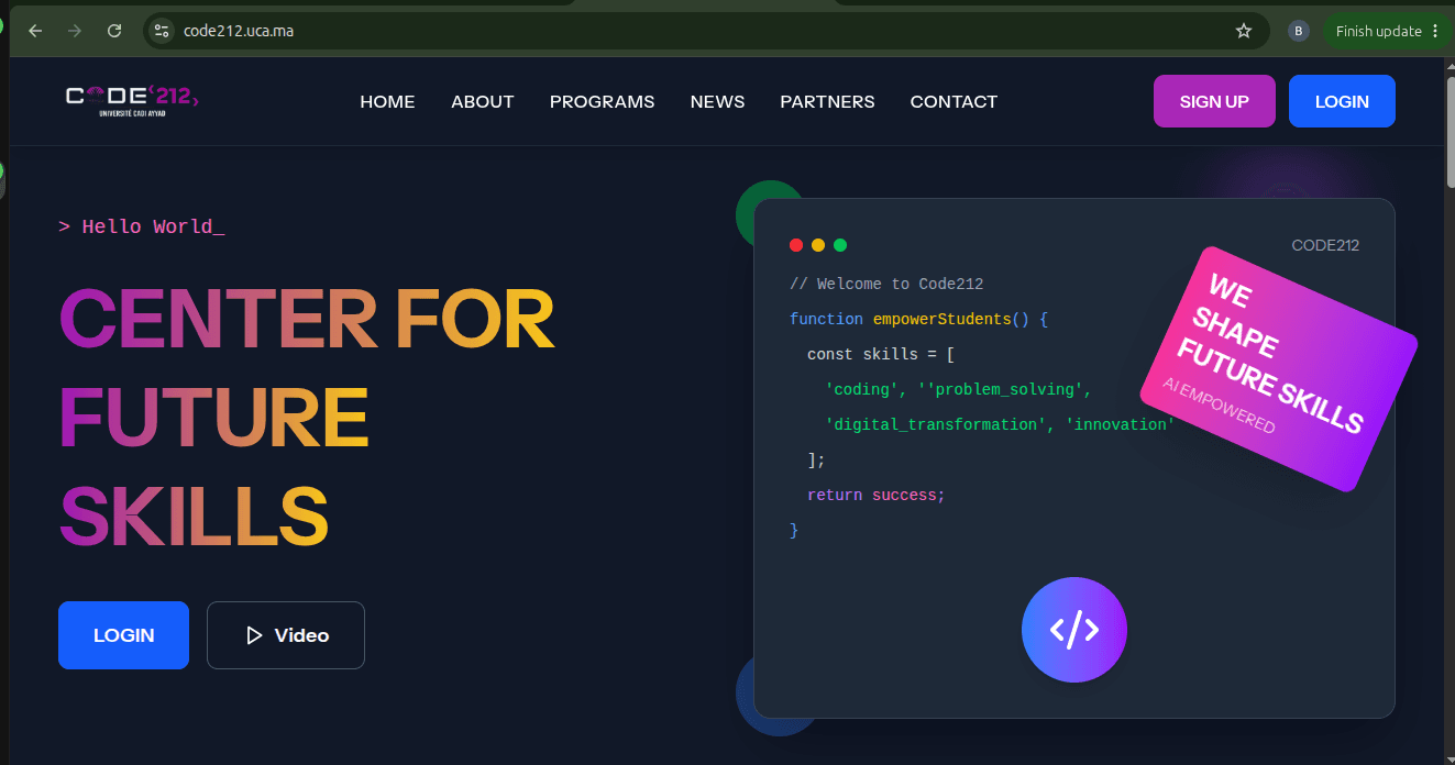 Code-212, Marrakech — Développeur Backend